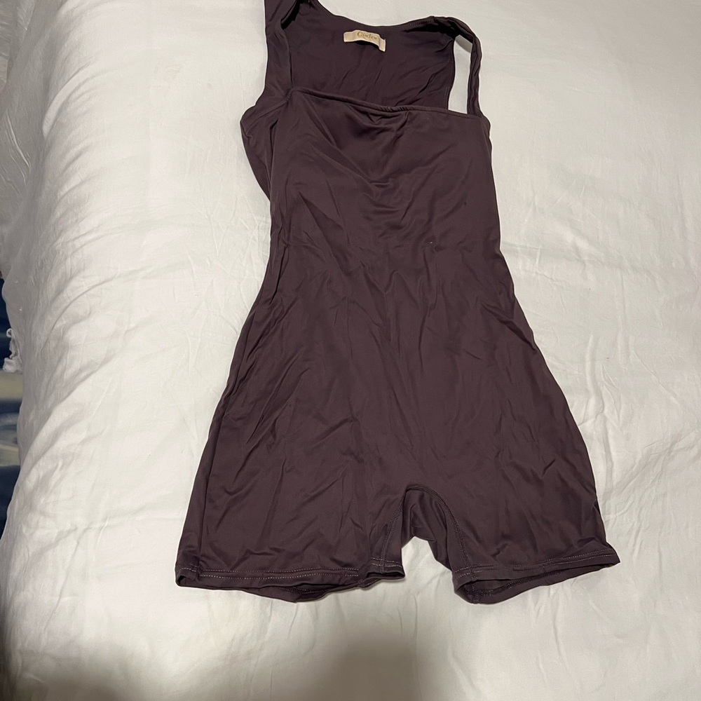Chic Sleeveless Purple Romper